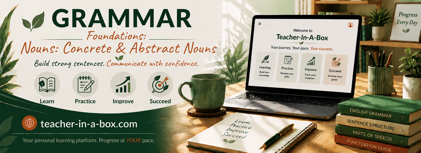 Teacher-In-A-Box — Concrete & Abstract Nouns