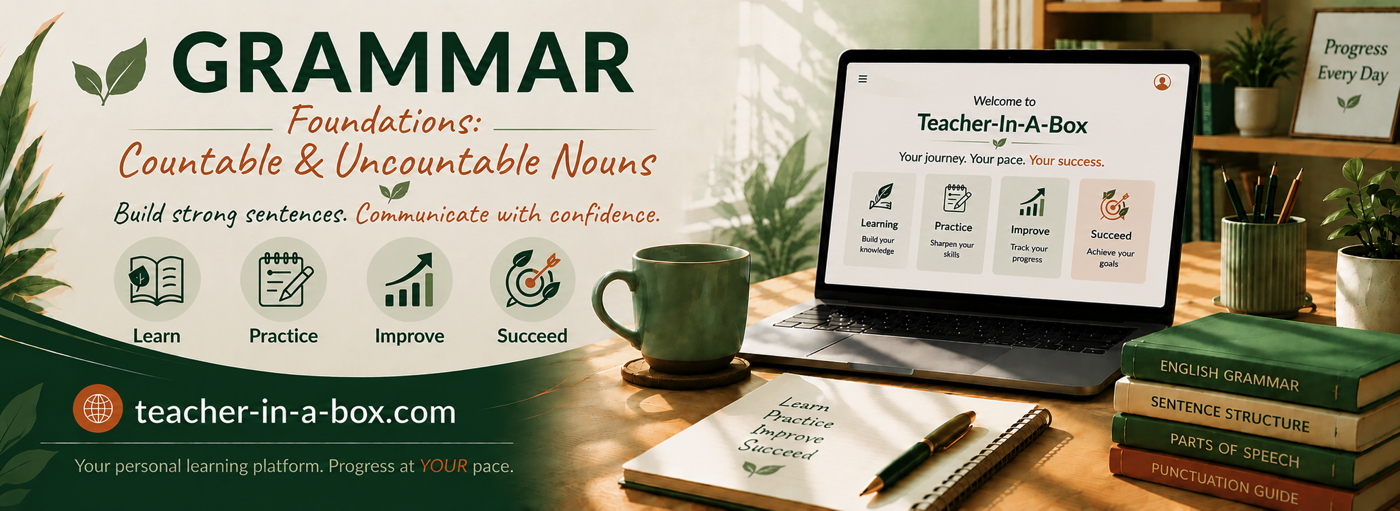 Teacher-In-A-Box — Countable and Uncountable Nouns