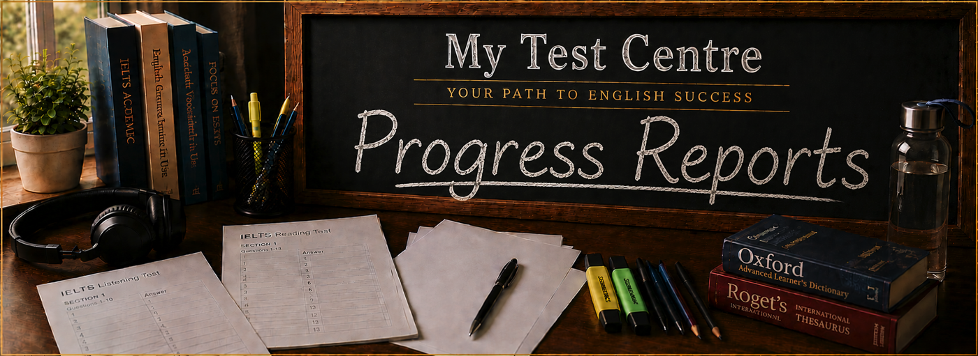 My Test Centre Progress Reports