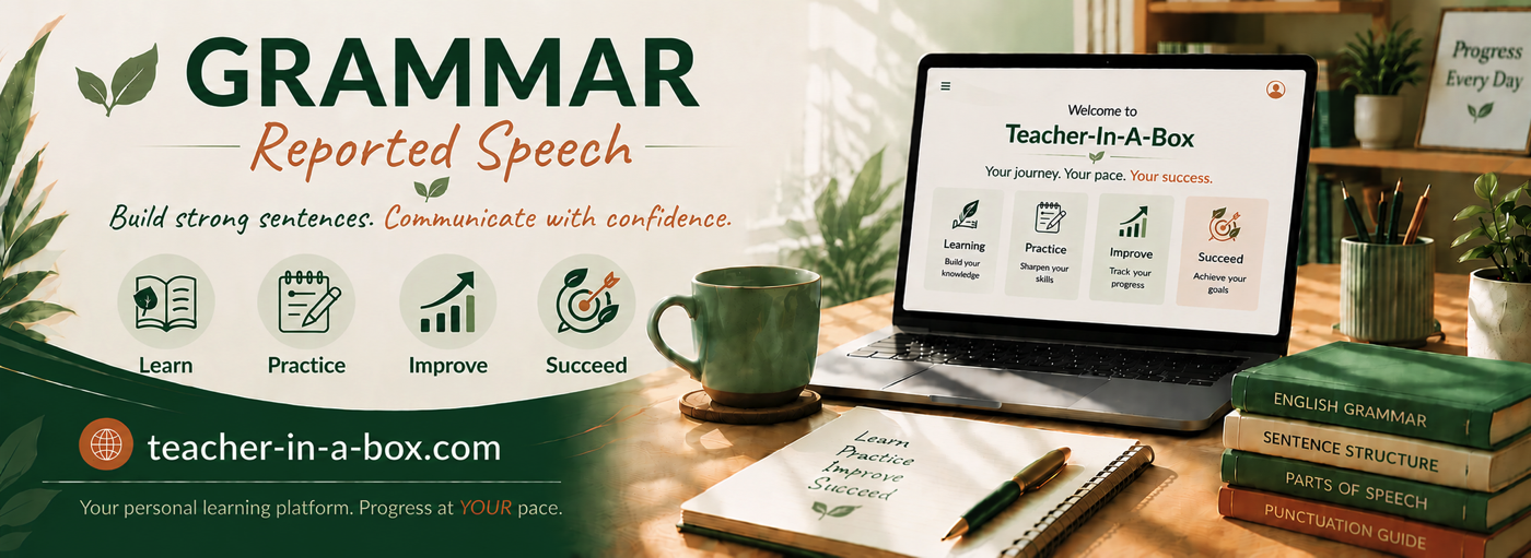 Teacher-In-A-Box — Reported Speech