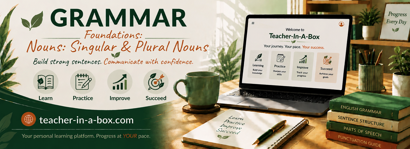 Teacher-In-A-Box — Singular and Plural Nouns