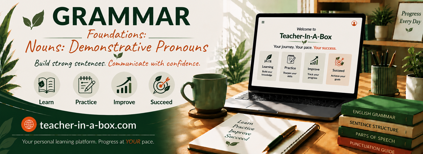 Teacher-In-A-Box — Demonstrative Pronouns