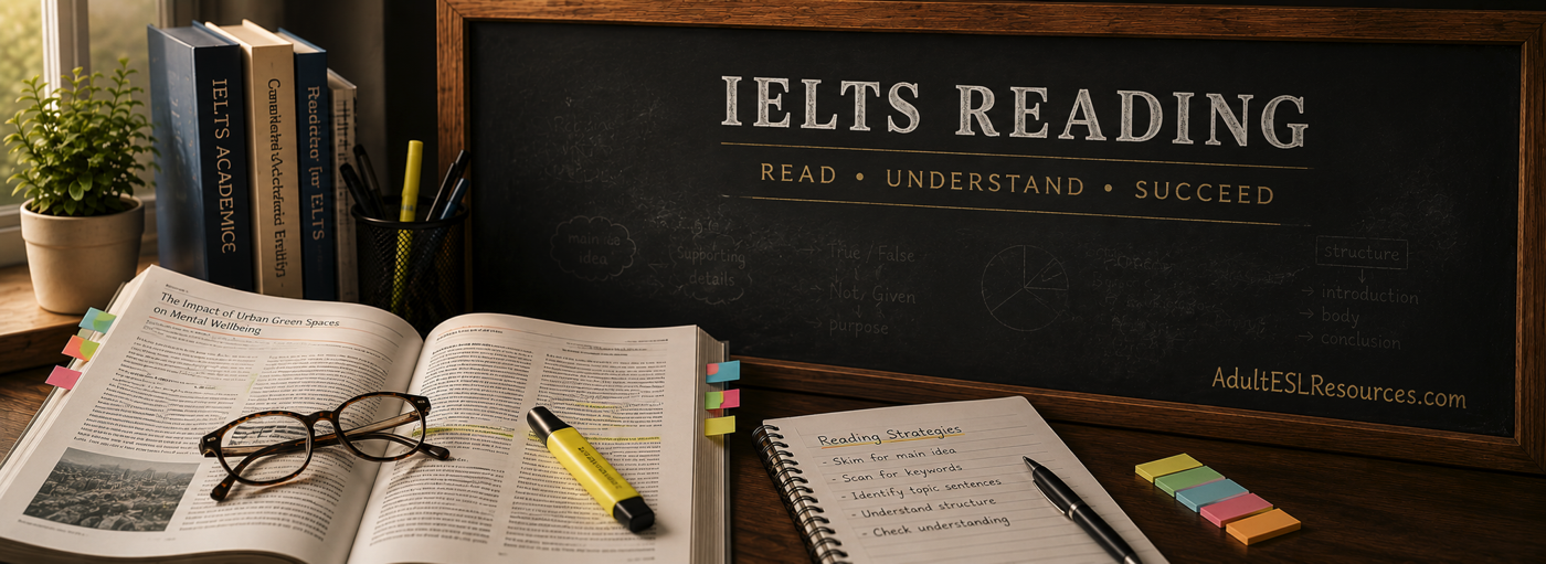 IELTS Reading test preparation