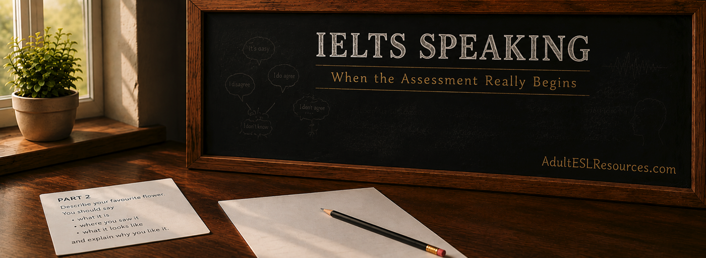 When the IELTS Speaking assessment really begins
