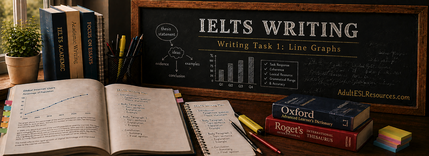 IELTS Writing Task 1 line graphs