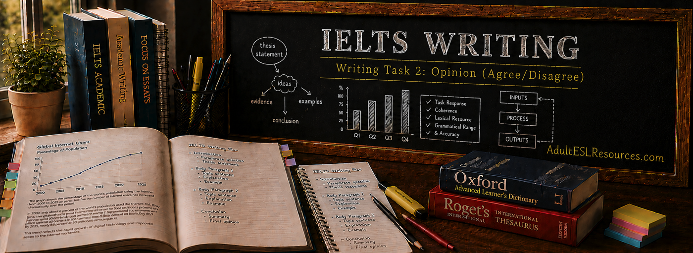 IELTS Writing Task 2 Opinion essays