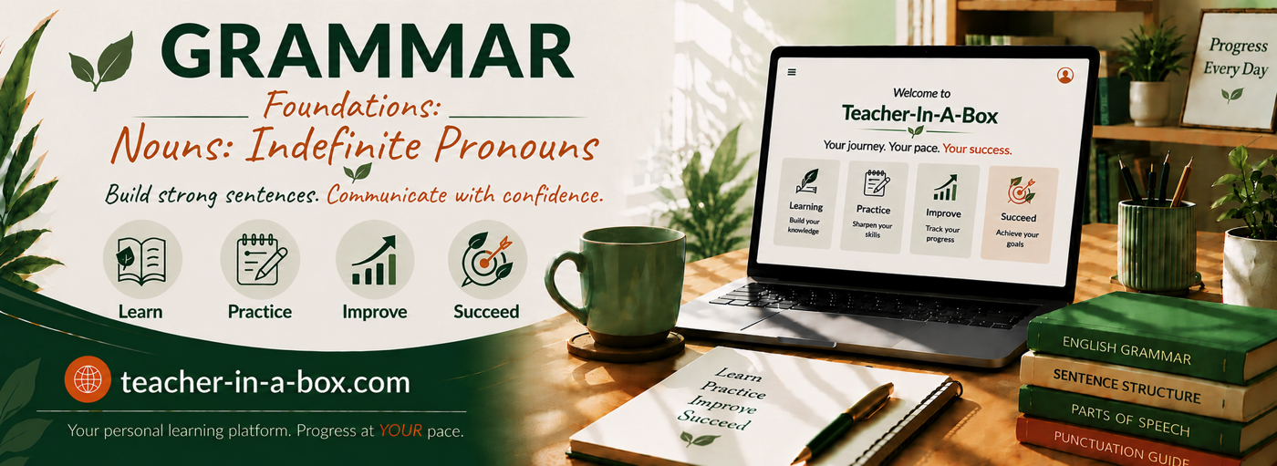 Teacher-In-A-Box — Indefinite Pronouns