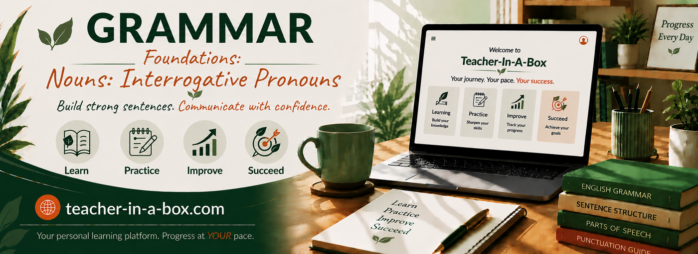 Teacher-In-A-Box — Interrogative Pronouns