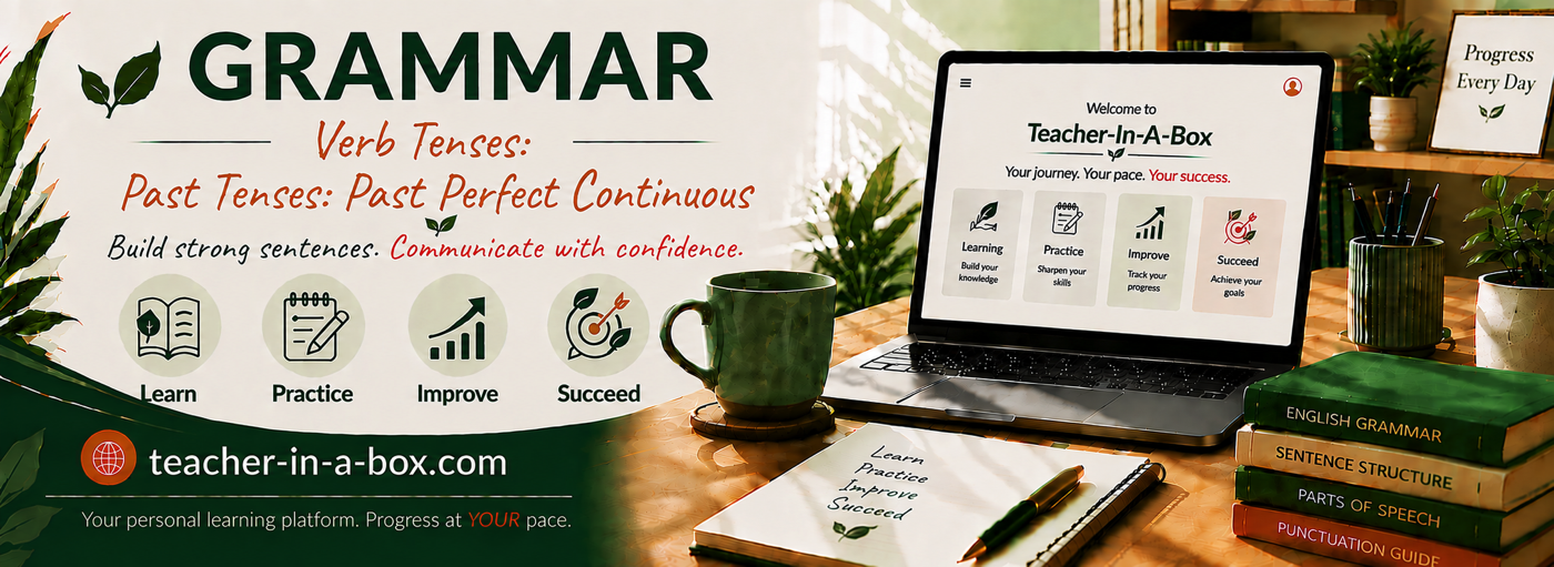 Teacher-In-A-Box — Past Perfect Continuous