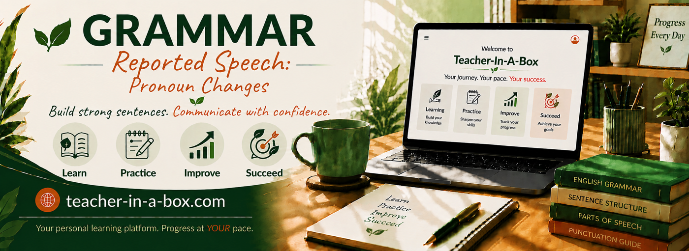 Teacher-In-A-Box — Pronoun Changes