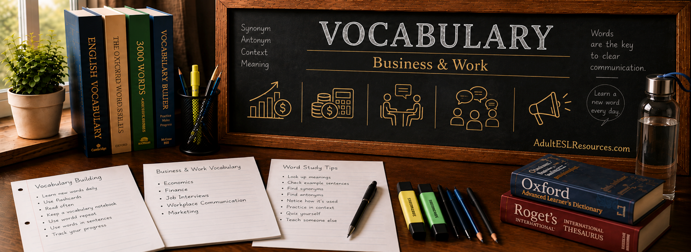Teacher-In-A-Box — Business & Work Vocabulary