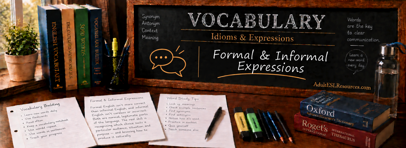 Teacher-In-A-Box — Formal & Informal Expressions
