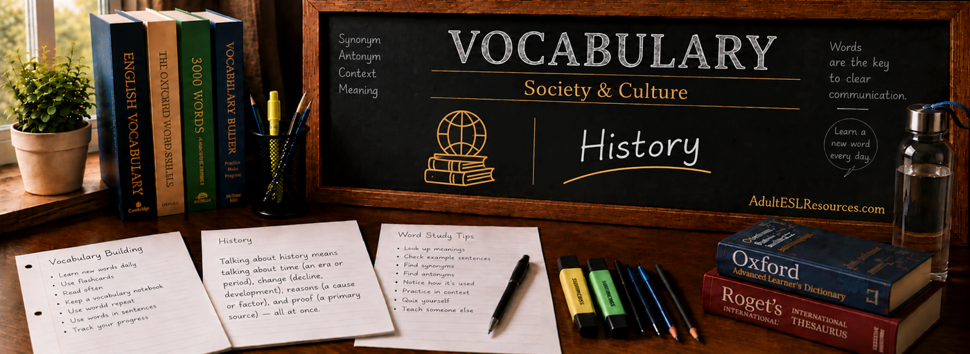 Teacher-In-A-Box — History Vocabulary
