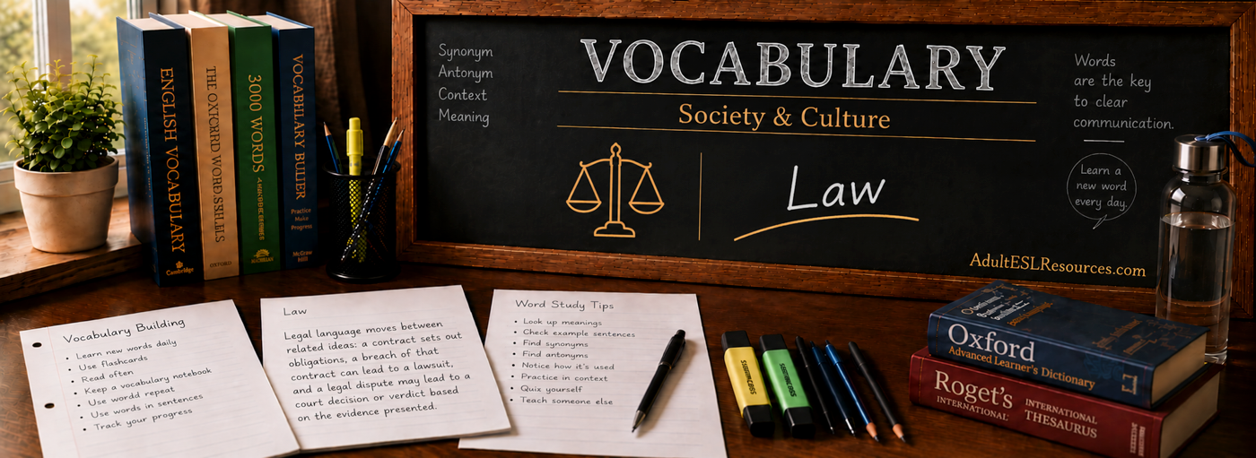Teacher-In-A-Box — Law Vocabulary