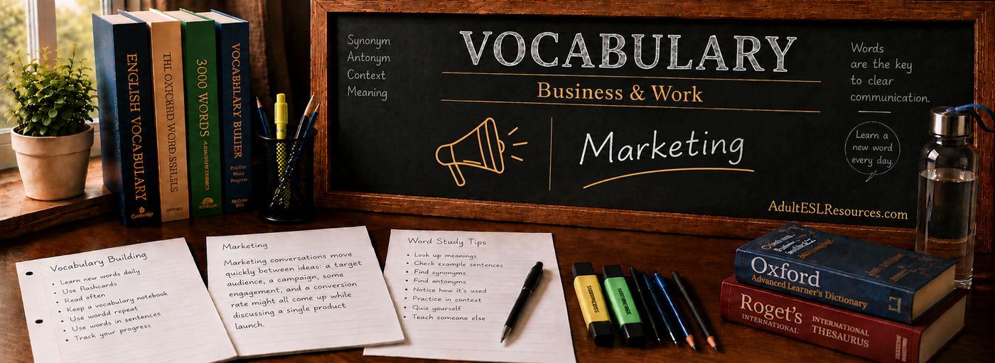 Teacher-In-A-Box — Marketing Vocabulary