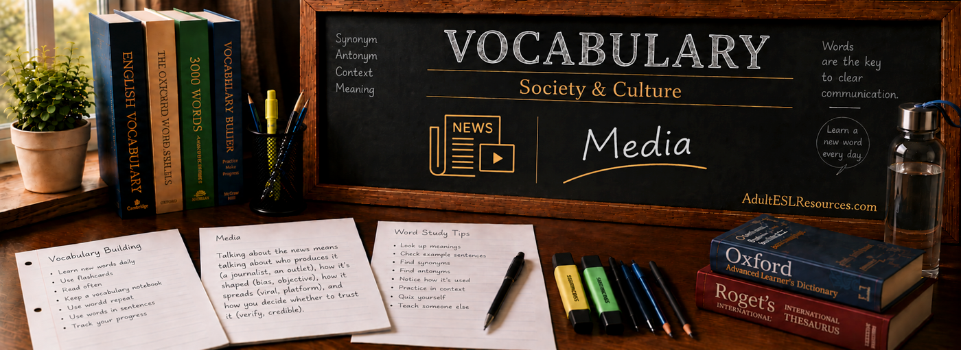 Teacher-In-A-Box — Media Vocabulary