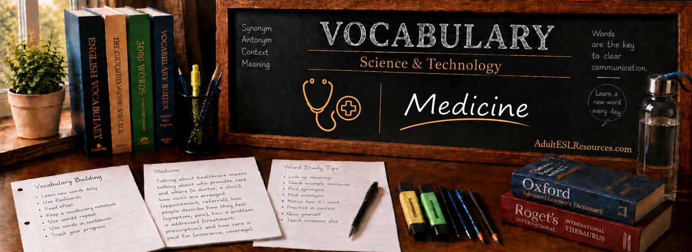 Teacher-In-A-Box — Medicine Vocabulary