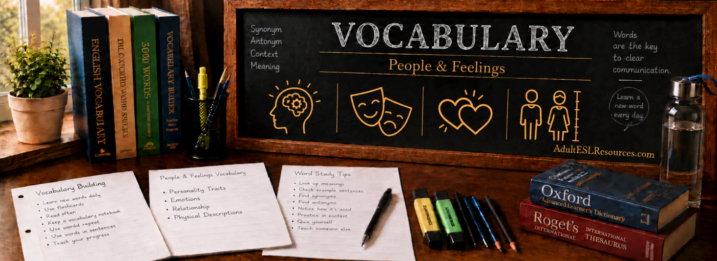 Teacher-In-A-Box — People & Feelings Vocabulary
