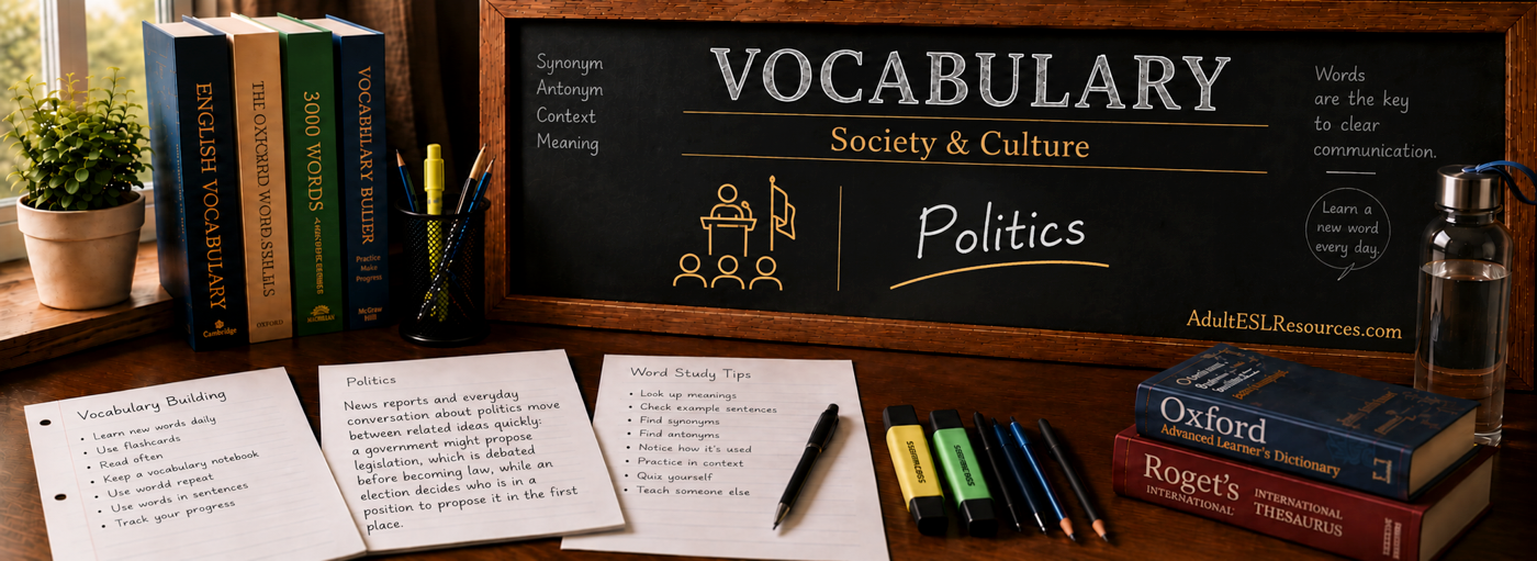 Teacher-In-A-Box — Politics Vocabulary