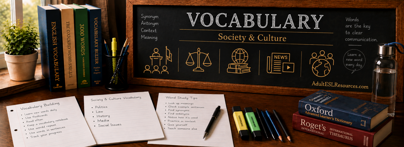 Teacher-In-A-Box — Society & Culture Vocabulary