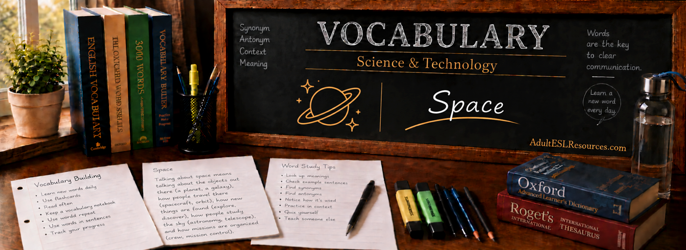 Teacher-In-A-Box — Space Vocabulary