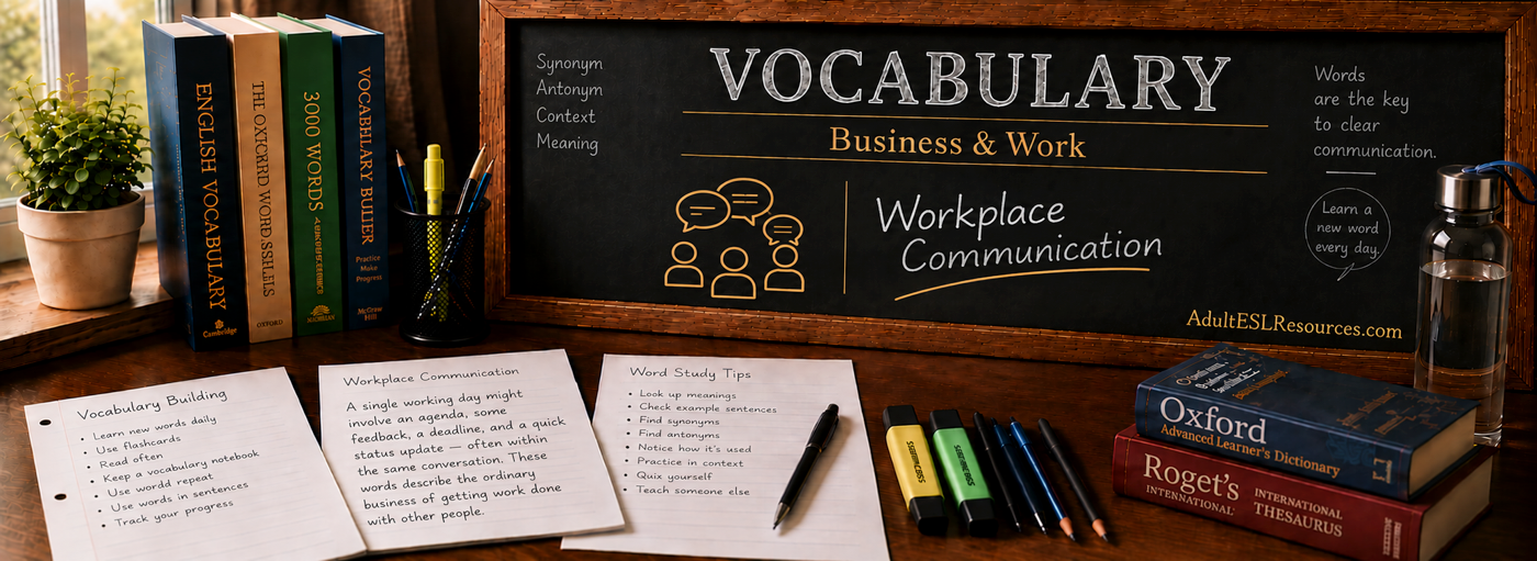 Teacher-In-A-Box — Workplace Communication Vocabulary